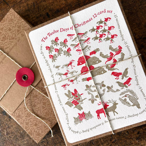 Button-String Box of 12 Days of Christmas