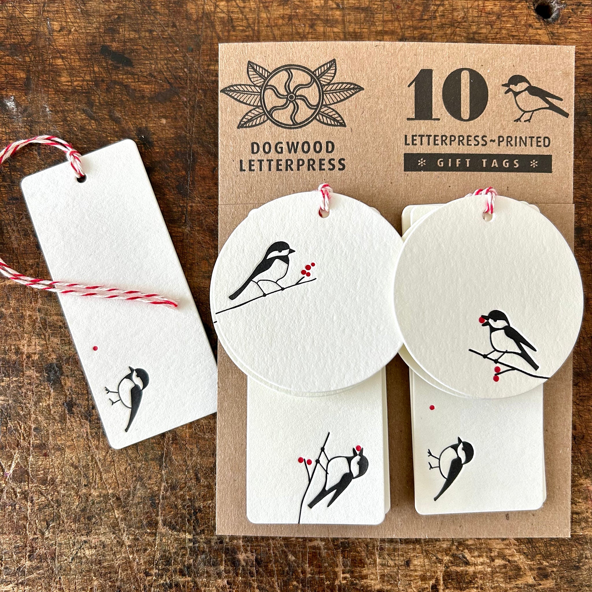 Chickadee gift tags