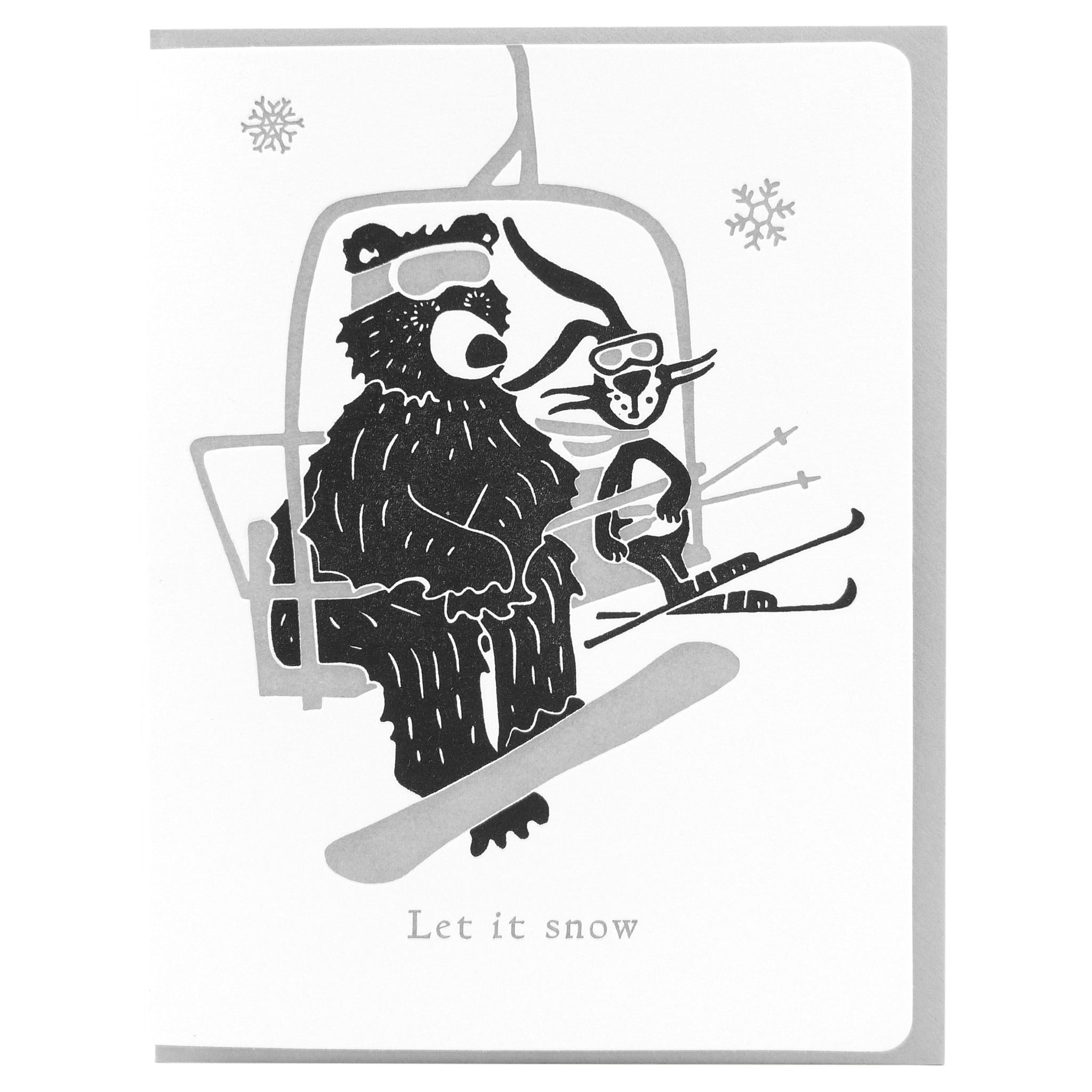 Bear boarder Bunny skier w/s