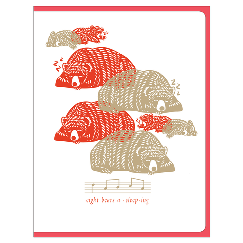 12 Days of Holidays: Bears sleeping w/s