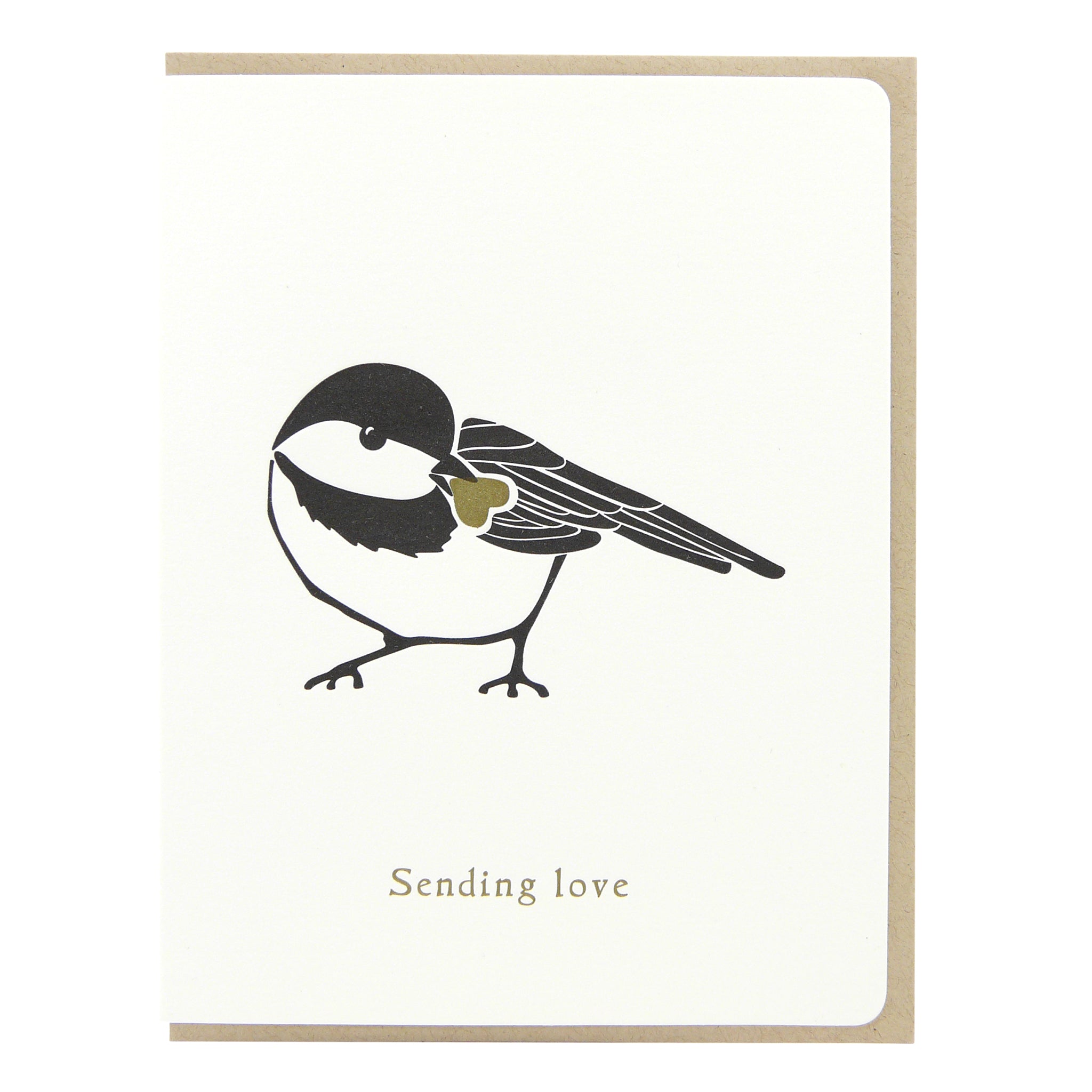 Chickadee Sending Love