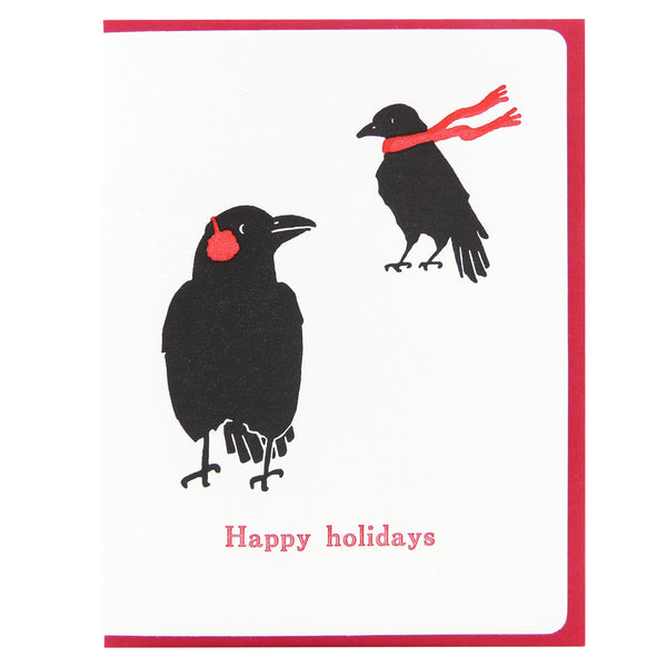 Happy Holidays Crows w/s