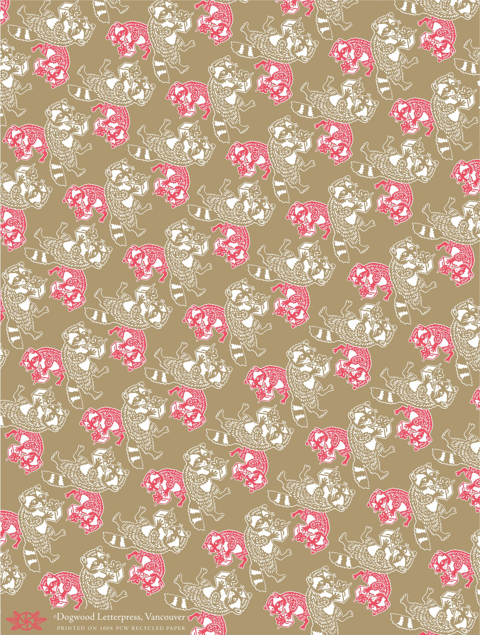 12 Days of Holidays: Raccoons poster wrap w/s