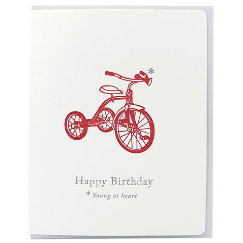 Birthday trike Young at heart w/s