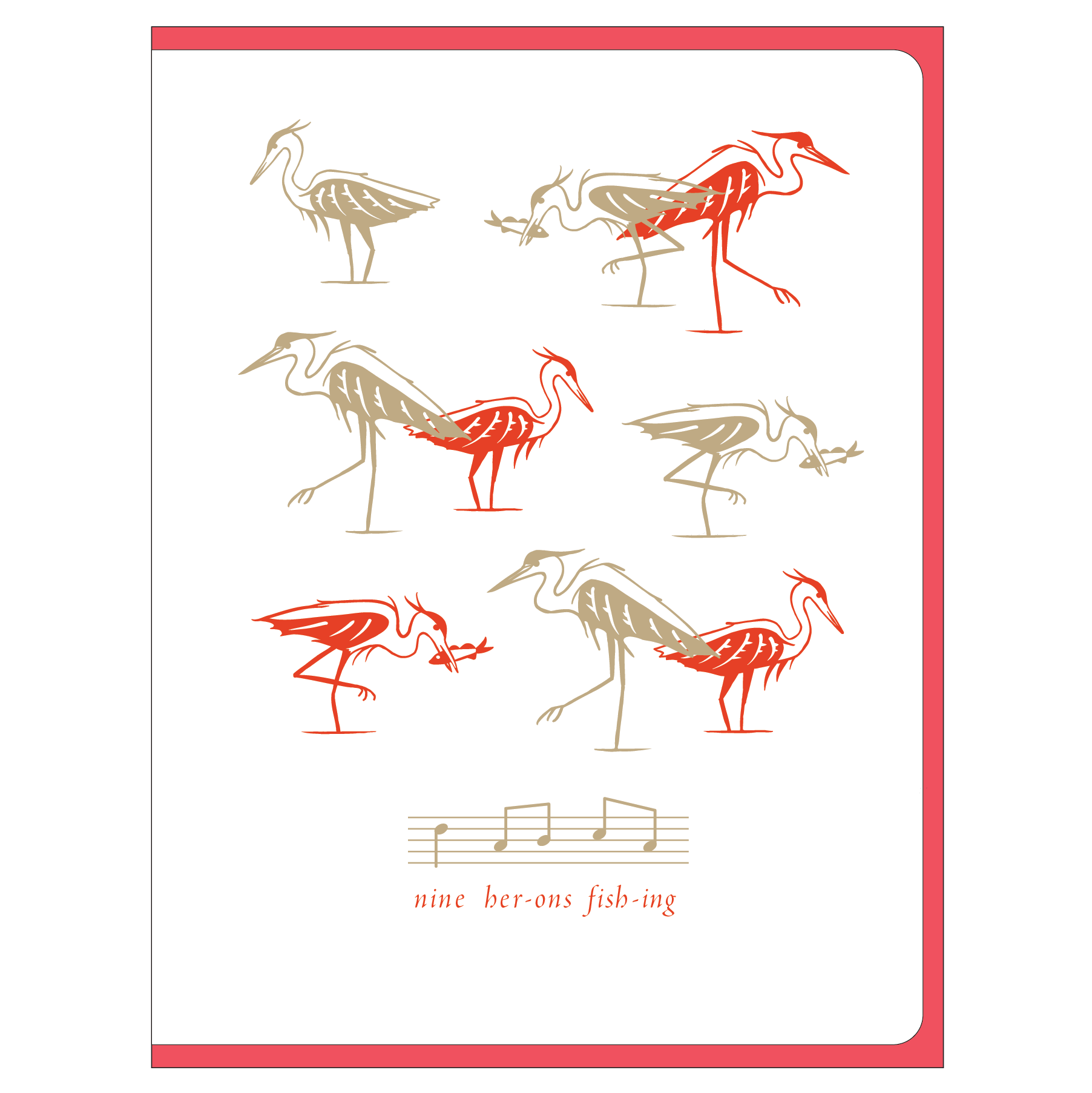 12 Days of Holidays: Herons w/s