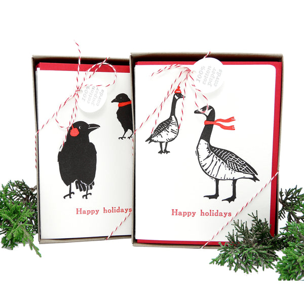 Happy Holidays Crows w/s