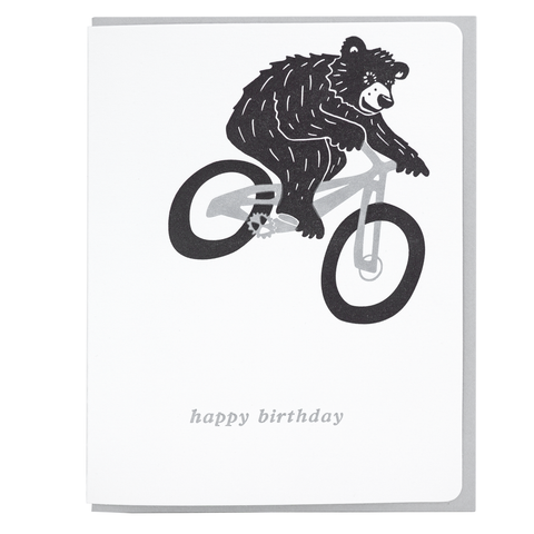 Mountain biking bear w/s