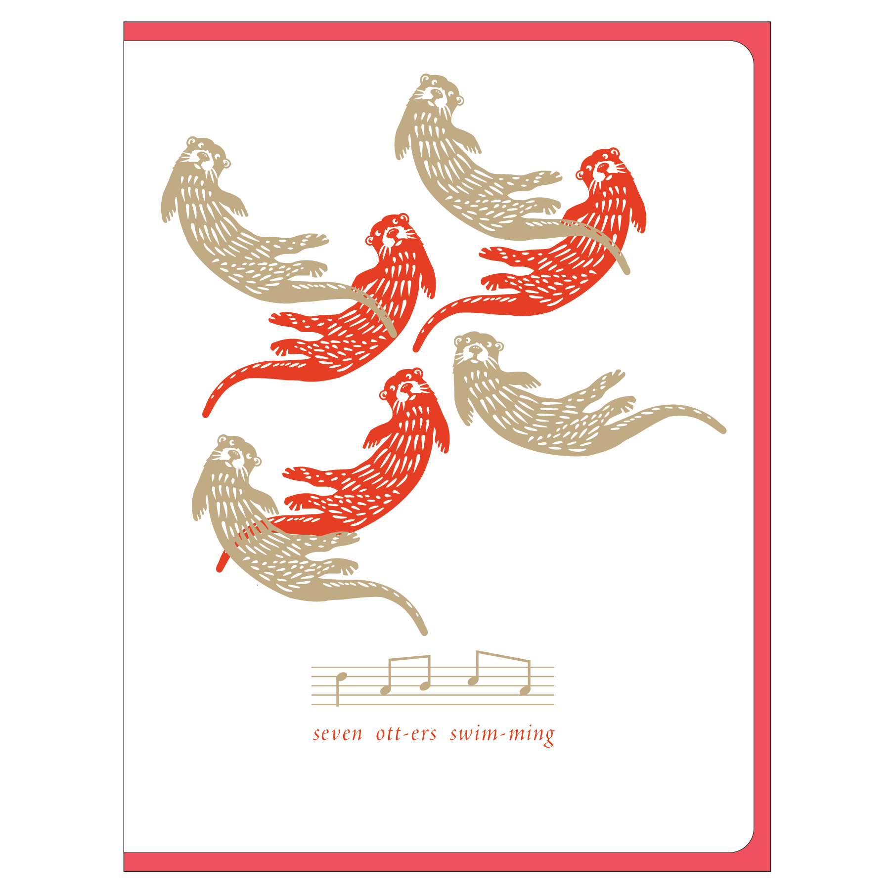 12 Days of Holidays: Otters w/s