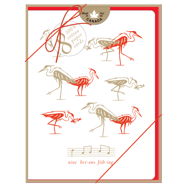 12 Days of Holidays: Herons w/s