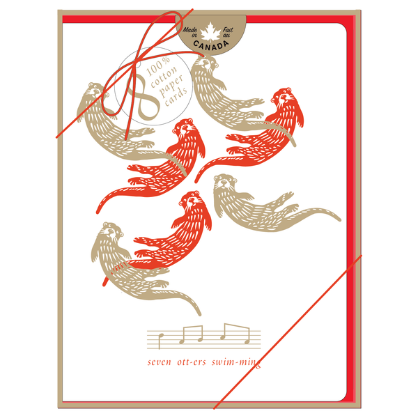 12 Days of Holidays: Otters w/s