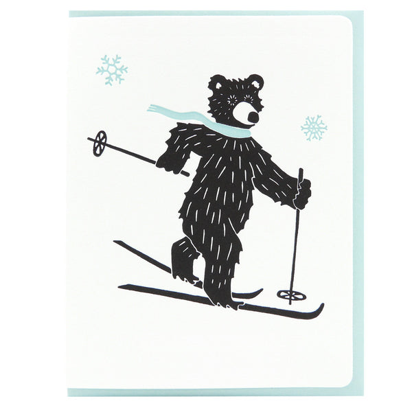 Skiing bear w/s
