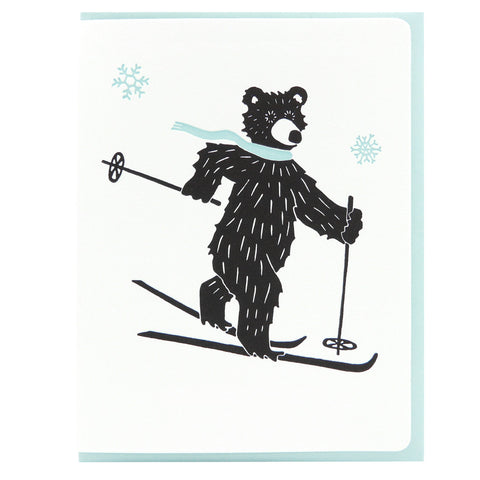 Skiing bear w/s