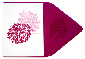 Dahlia thank you burgundy+pink w/s